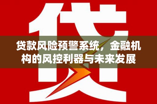 佛坪贷款风险预警系统，金融机构的风控利器与未来发展