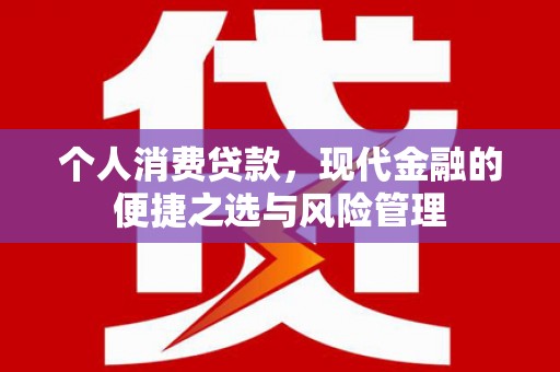佛坪个人消费贷款，现代金融的便捷之选与风险管理