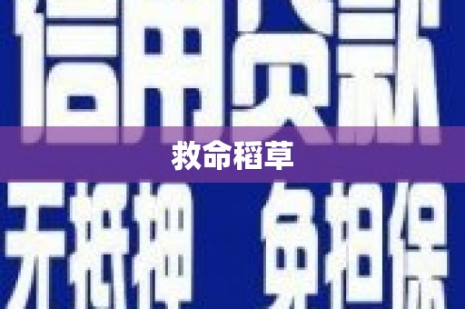 佛坪救命稻草