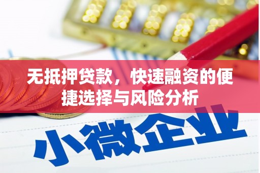 佛坪无抵押贷款，快速融资的便捷选择与风险分析