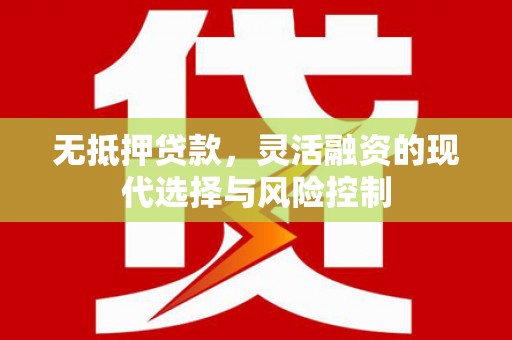 佛坪无抵押贷款，灵活融资的现代选择与风险控制