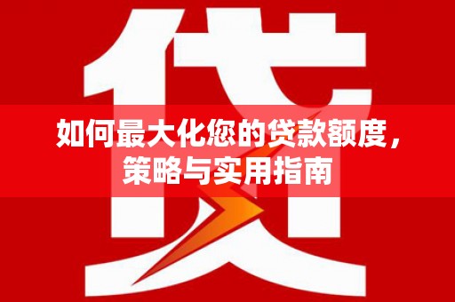 佛坪如何最大化您的贷款额度，策略与实用指南