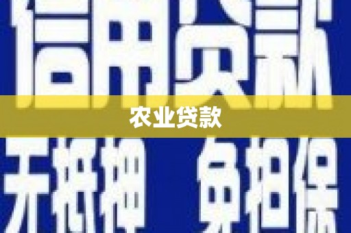 佛坪农业贷款