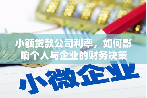 佛坪小额贷款公司利率，如何影响个人与企业的财务决策