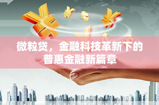 佛坪微粒贷，金融科技革新下的普惠金融新篇章