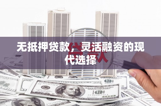 佛坪无抵押贷款，灵活融资的现代选择