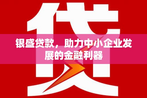 佛坪银盛贷款，助力中小企业发展的金融利器