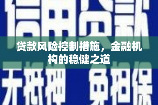 佛坪贷款风险控制措施，金融机构的稳健之道