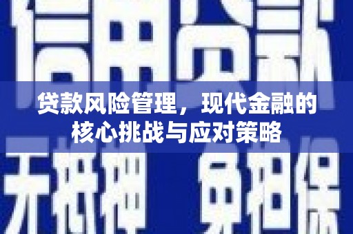 佛坪贷款风险管理，现代金融的核心挑战与应对策略