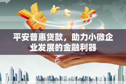 佛坪平安普惠贷款，助力小微企业发展的金融利器